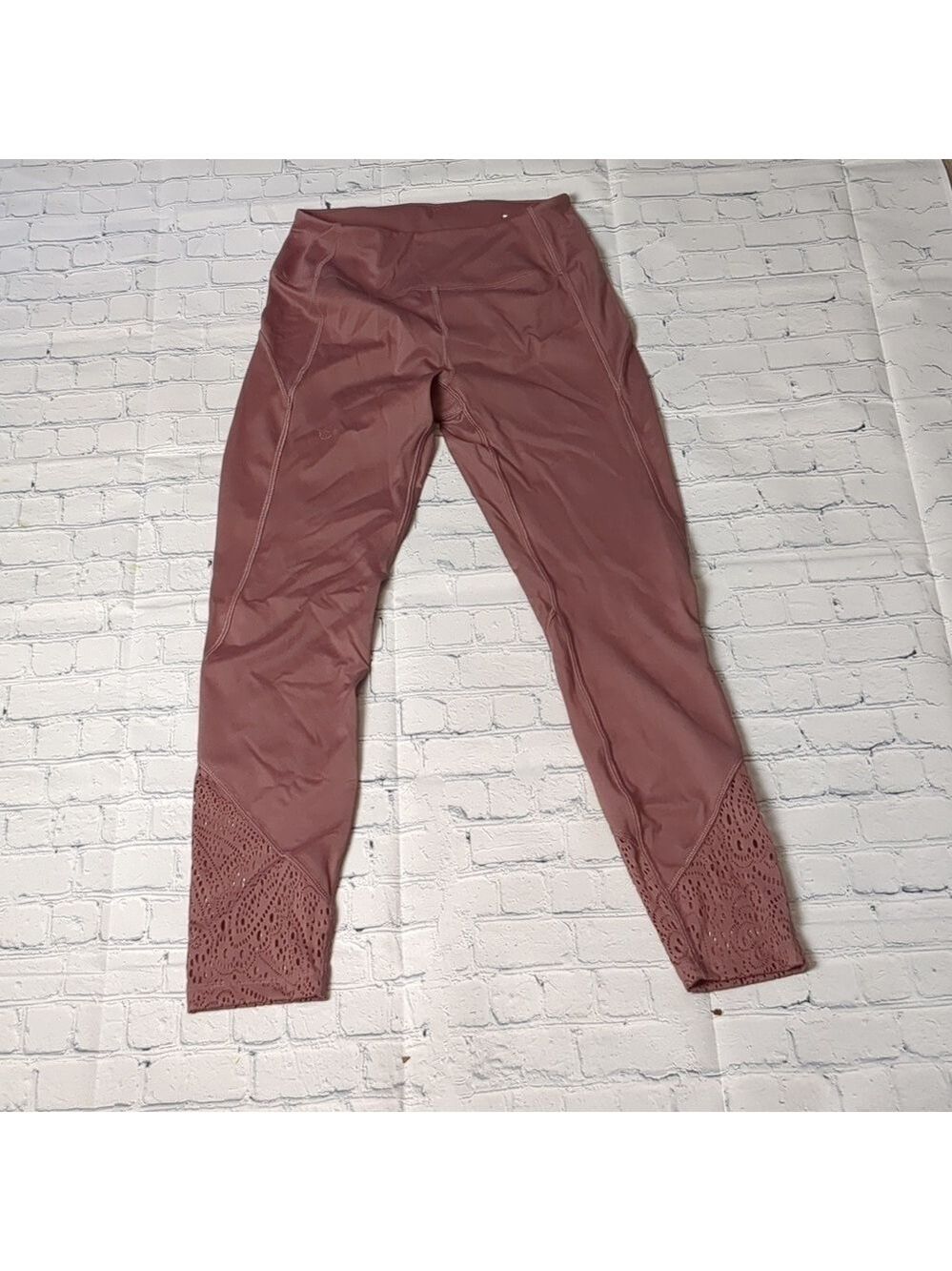 Pink Victoria secret dark purple mauve color leggings size small